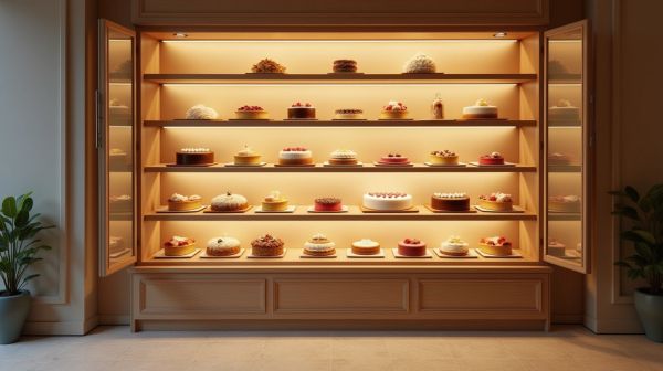 Optez pour une vitrine professionnelle adaptée aux pâtissiers