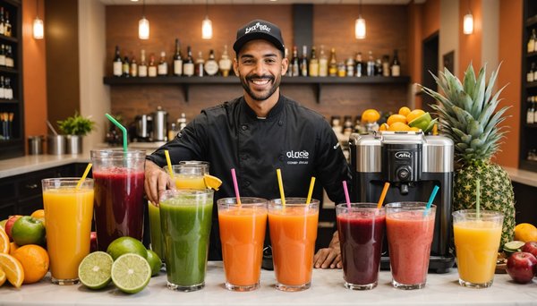 Bar à jus : l'animation fraîche et naturelle pour tous vos événements